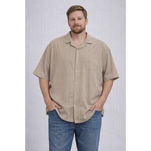 Men’s Cabana Shirt by Dry Society Social Club Button Down Short Sleeve Size 2XL